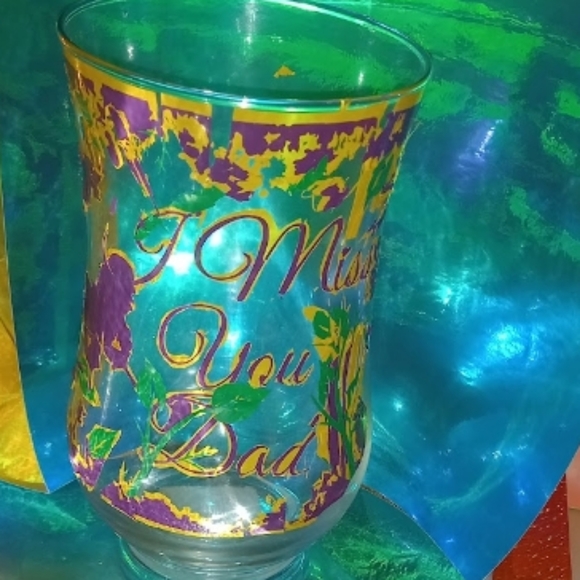 Miss You Dad Vector-ized vinyl vase - Picture 3 of 8